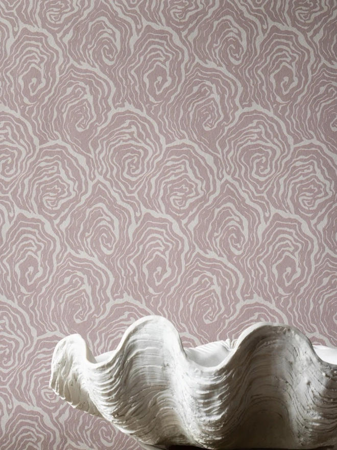 Oysters In Venus Pink Wallpaper