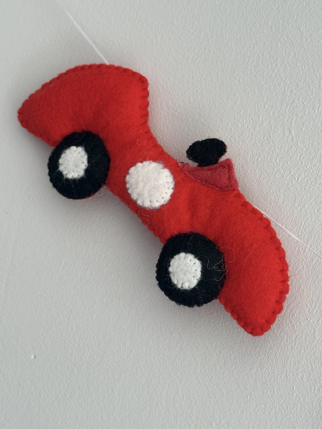 Felt racing car