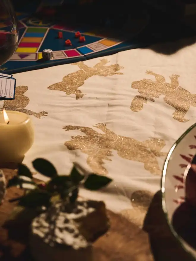 Christmas Cherub Tablecloth