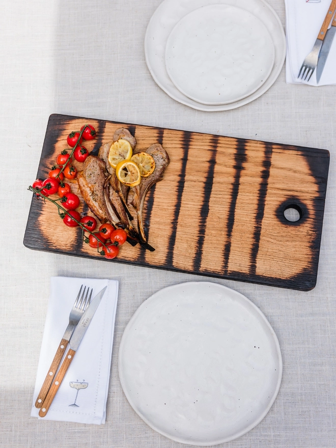 Grilled Cutting And Serving Board