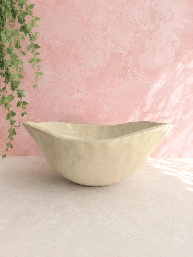 bathroom basin, bathroom sink, Jenny Hopps Pottery