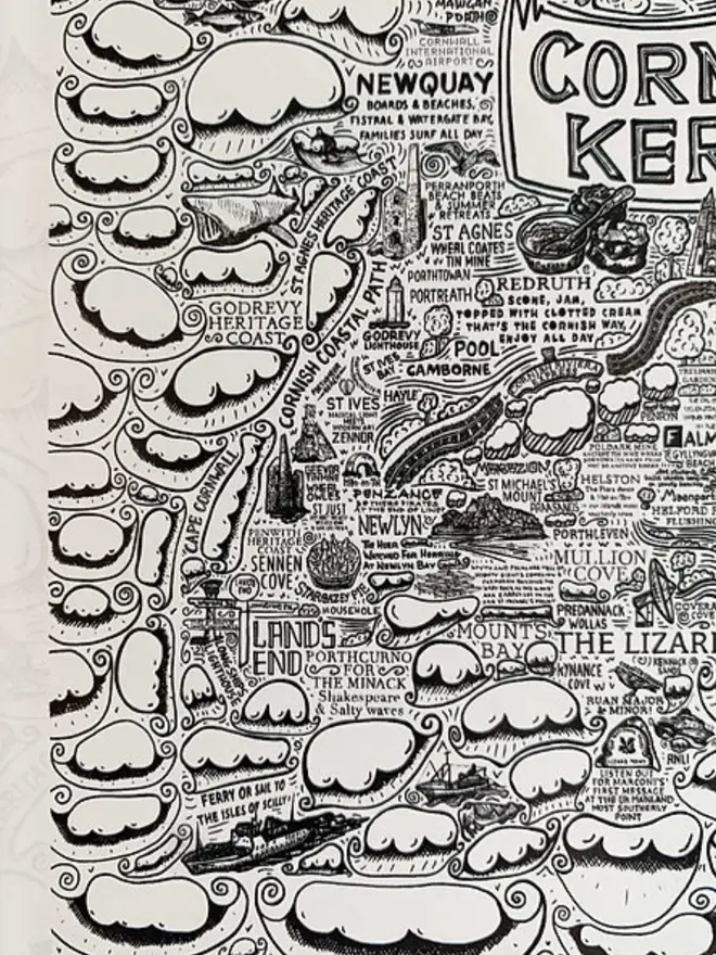 Cornwall Jigsaw Puzzle - 1000 Pieces Bottom Left