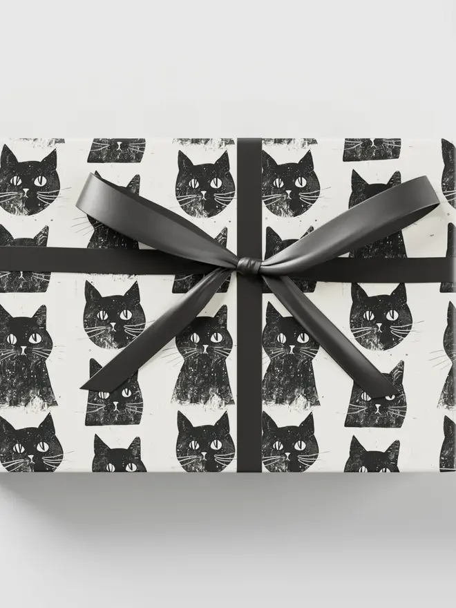 Black Cat Wrapping Paper