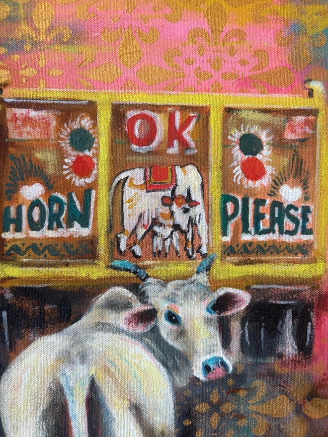 indian cow painting
horn please ok 