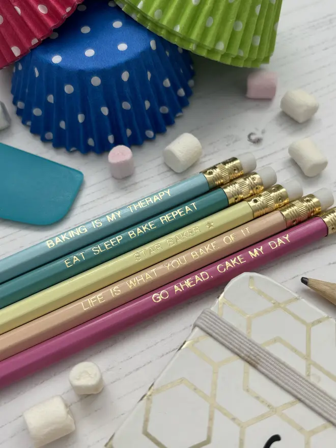 Baking Themed Pencils (Set of 5)