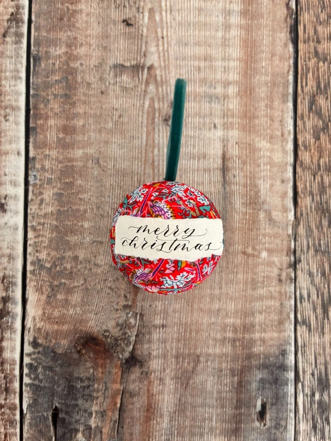 Liberty fabric bauble floral pattern
