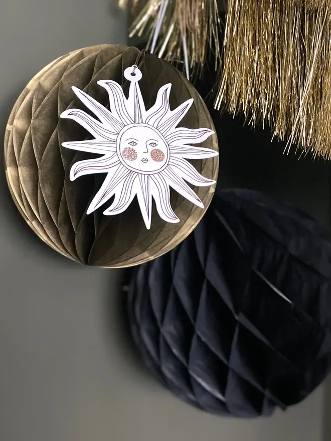 Sunface Papercut Decoration