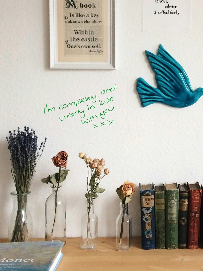 handwritten personalised wall sticker