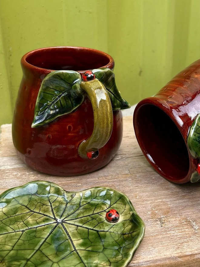 Ceramic Strawberry Mug 