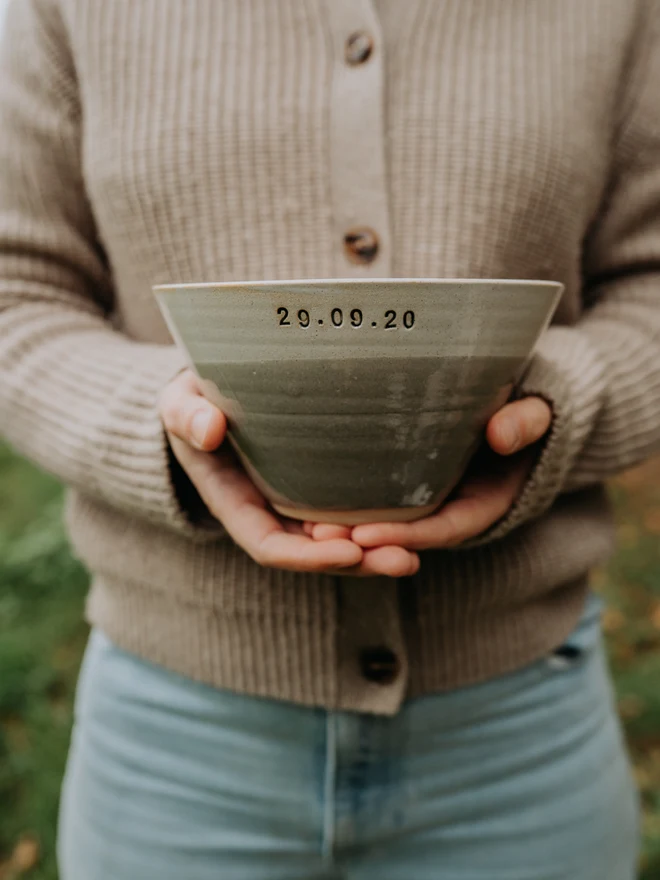 personalised serving bowl