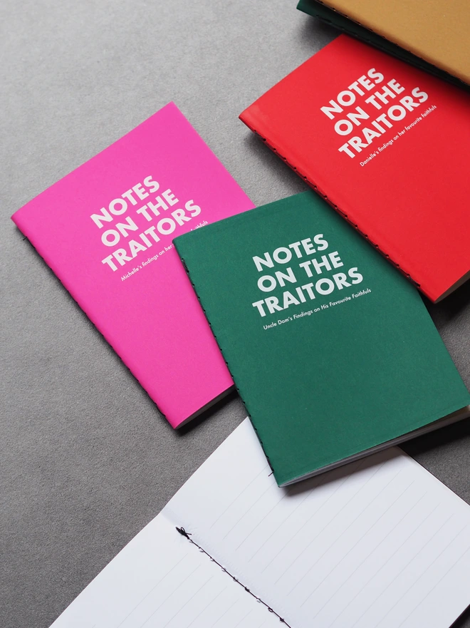 personalised traitors notebook