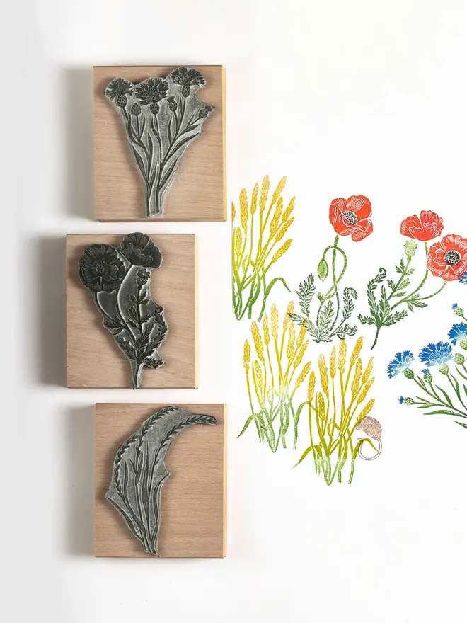 Summer Meadow Rubber Stamp Collection