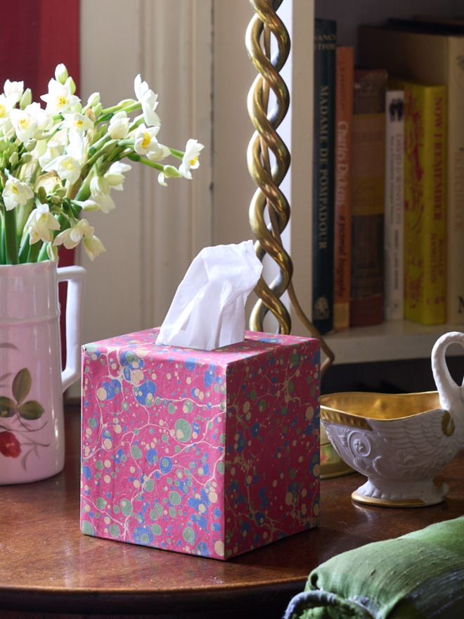 Tissue Box. A tissue box in B.