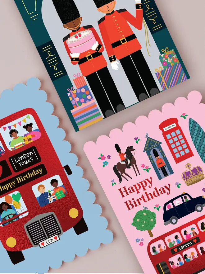 'Happy Birthday' London Guards Birthday Card