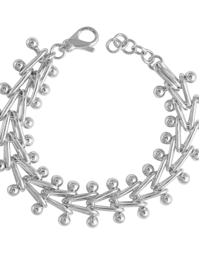 Loel Silver Deco Chain Bracelet