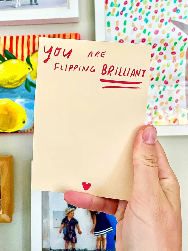 You are flipping brilliant!