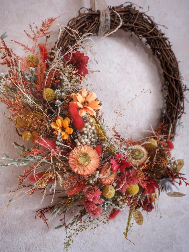 Limited Edition 1/2 Autumn Dried Wreath 