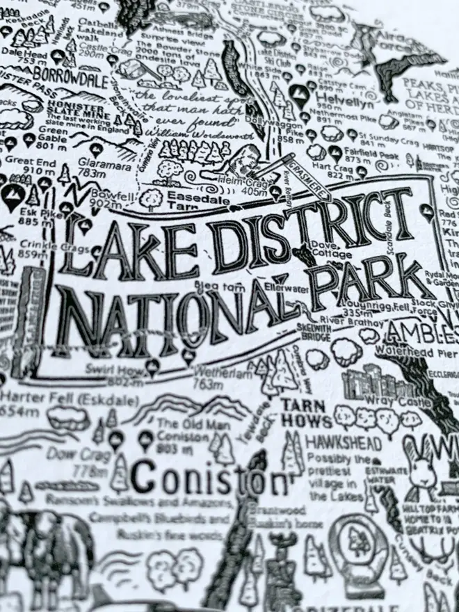 Lake District greetings card