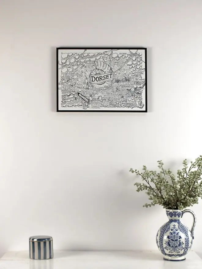 Dorset Poster Wall Art A3