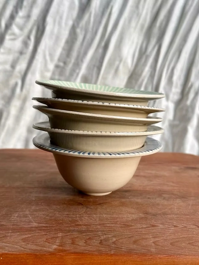 Striped Planet Bowl 