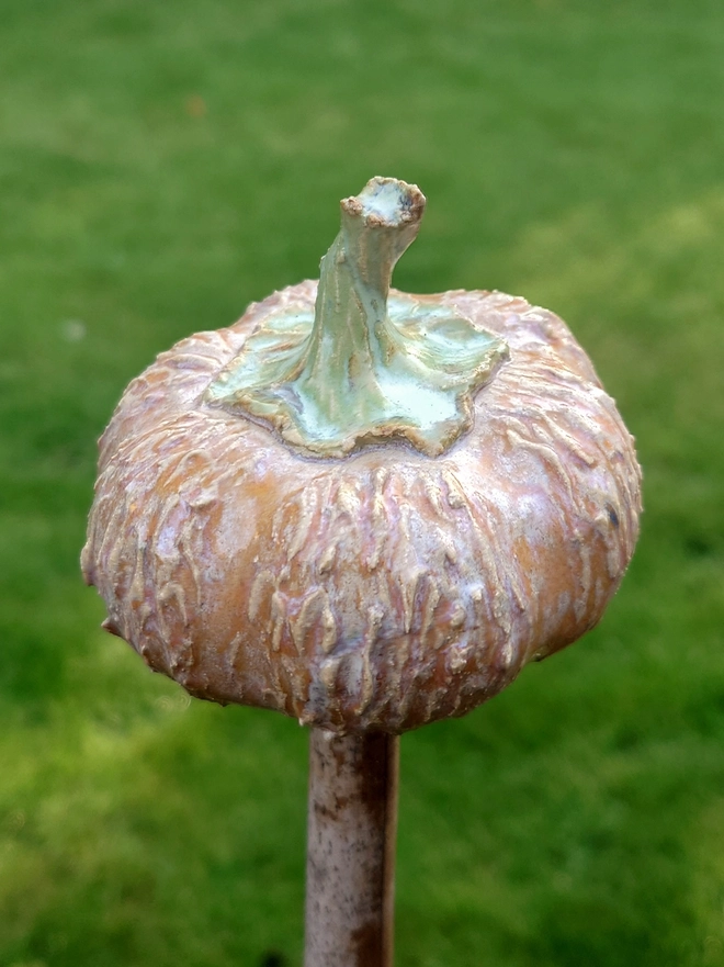 Pumpkin cane topper home decor