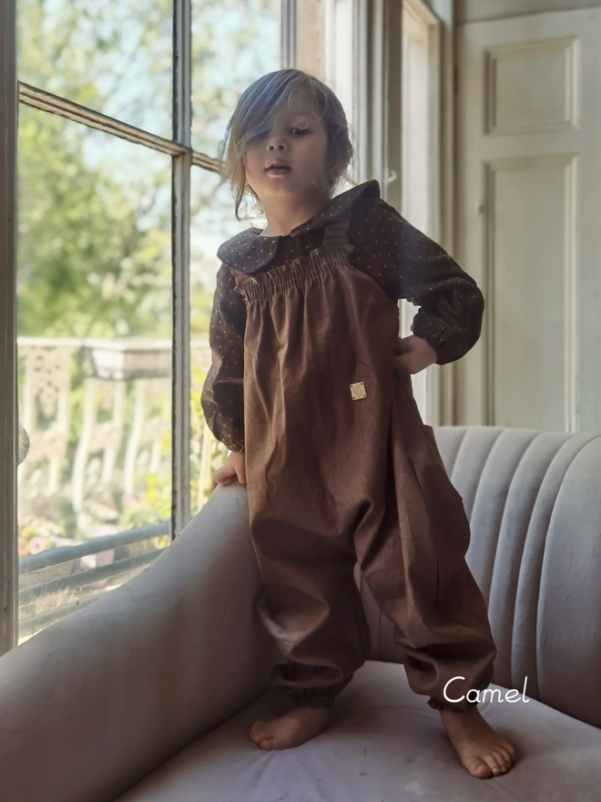 Kids' Organic Cotton Denim Dungarees