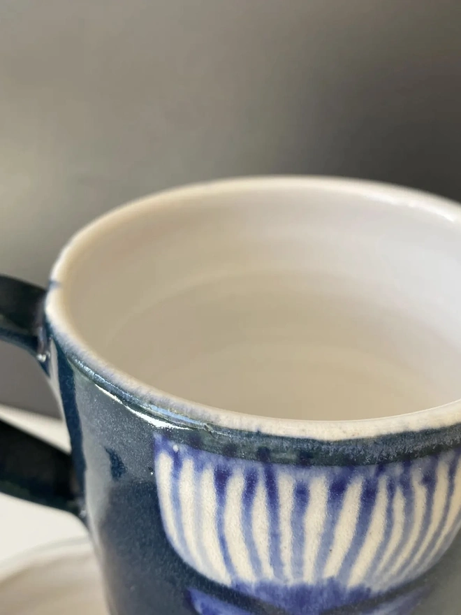  Hand-Painted Floral Mug
