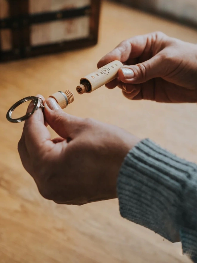 Bee Revival Kit Dual Use Keyring Bamboo Edition