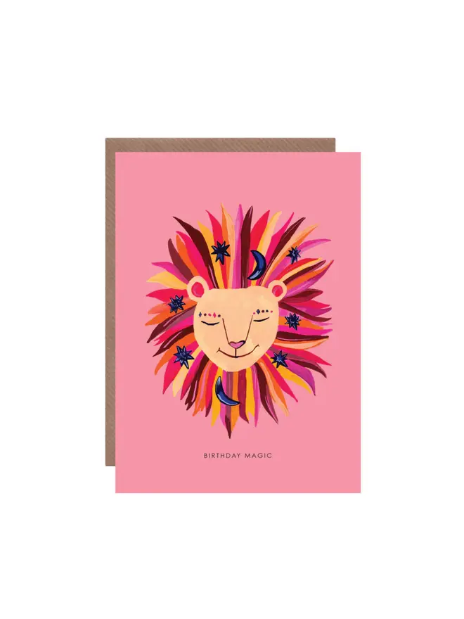 Magical animal blank inside greeting card
