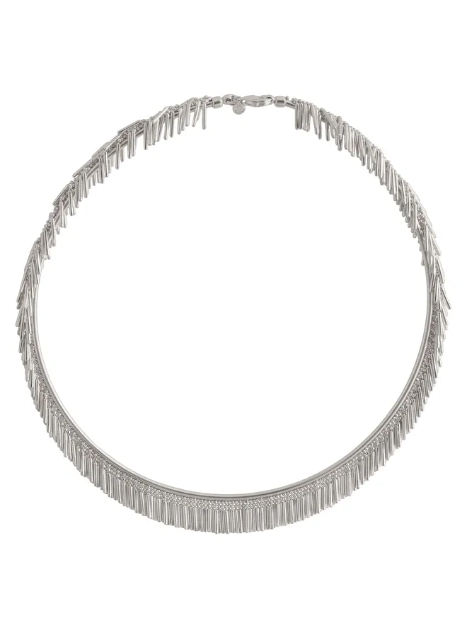 Loel Silver Tassel Choker