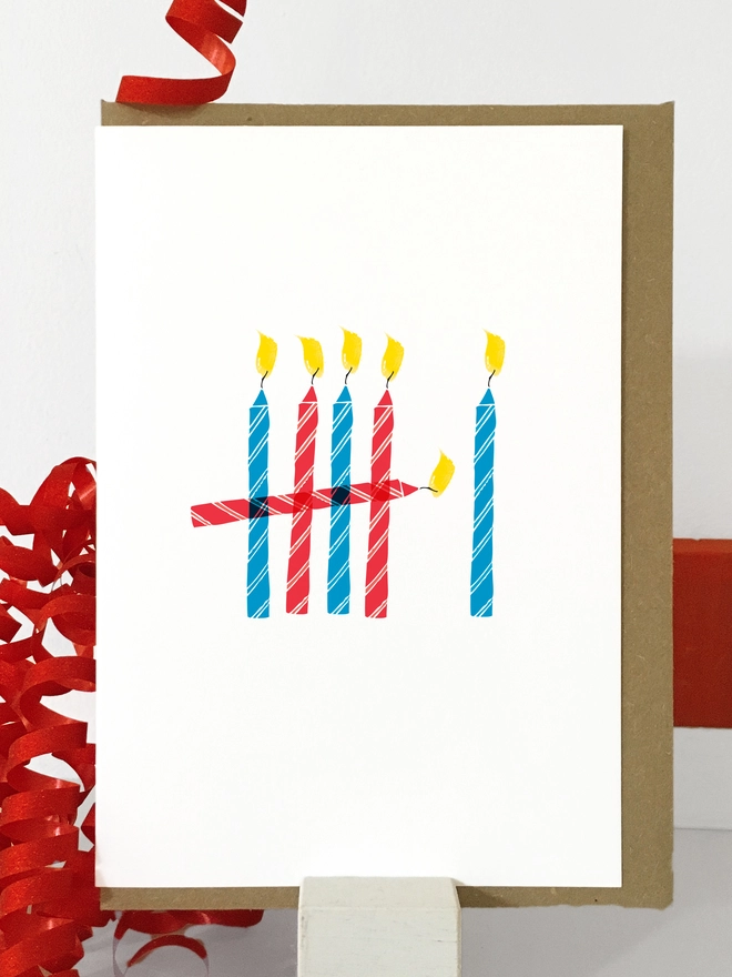 6th Birthday Candle Tally Card