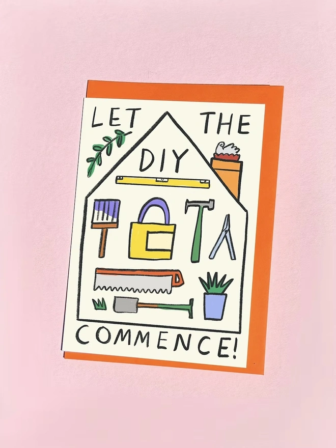 'Let The DIY Commence' Father's Day Card