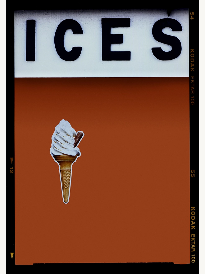 Ices Red Richard Heeps colour typography photography print