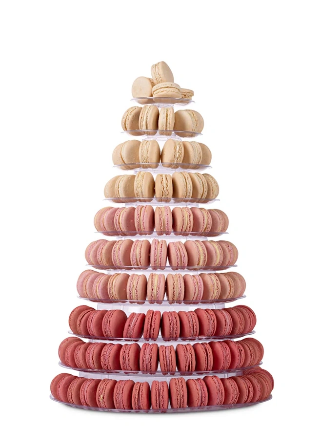 Pink Ombré Macaron Tower
