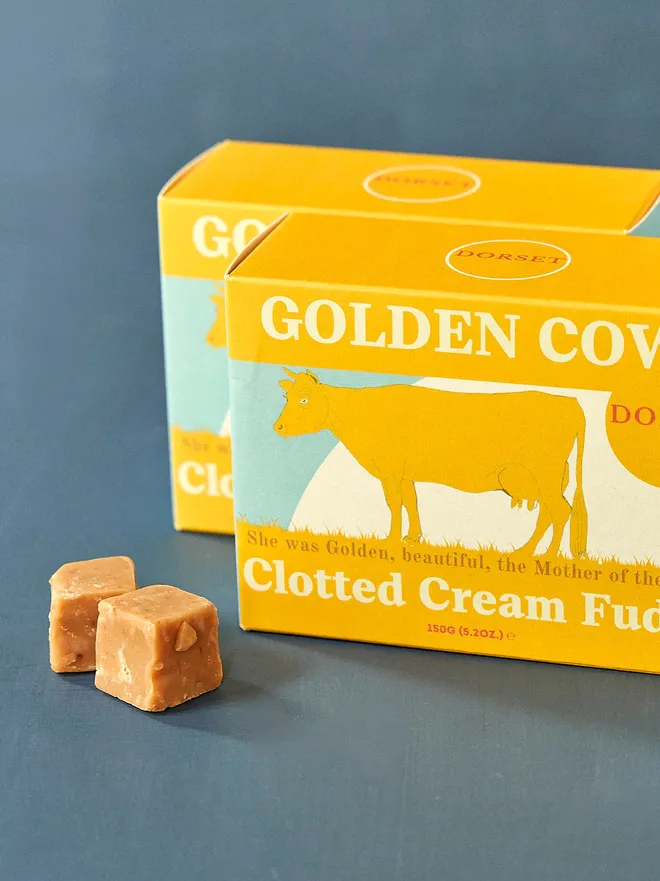 dorset chocolate clotted cream fudge - golden cow