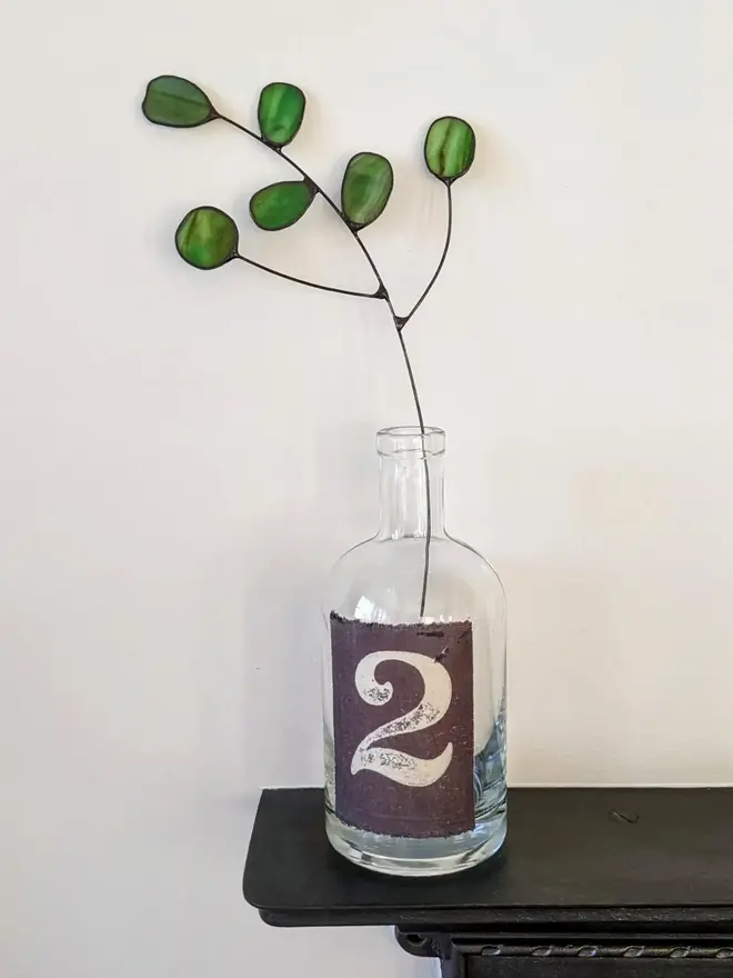 Stained Glass Eucalyptus Stem