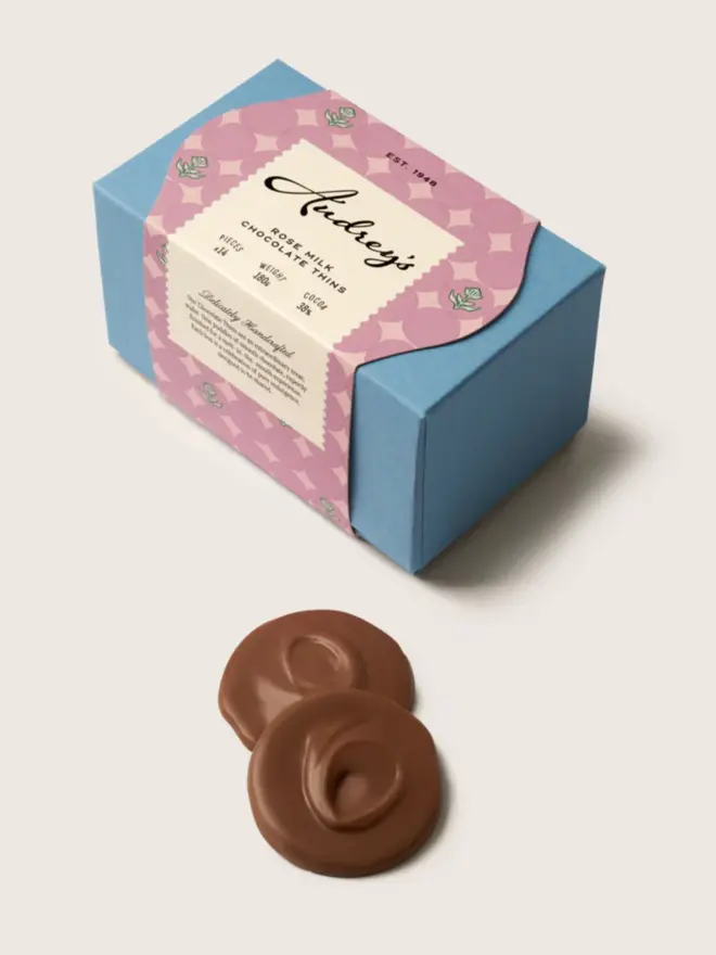 Rose & Milk Chocolate Thins