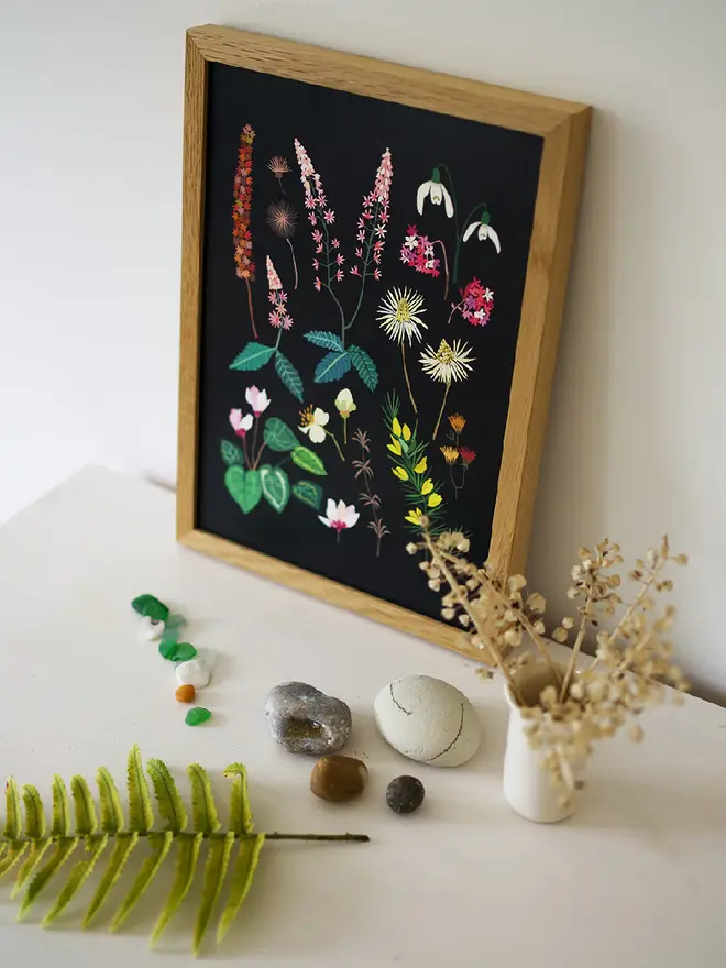 late winter floral print