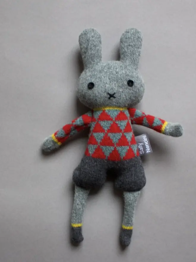 red  master bunny plush