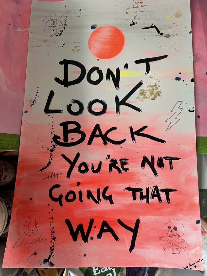 Don’t Look Back 1/1 Paper Art