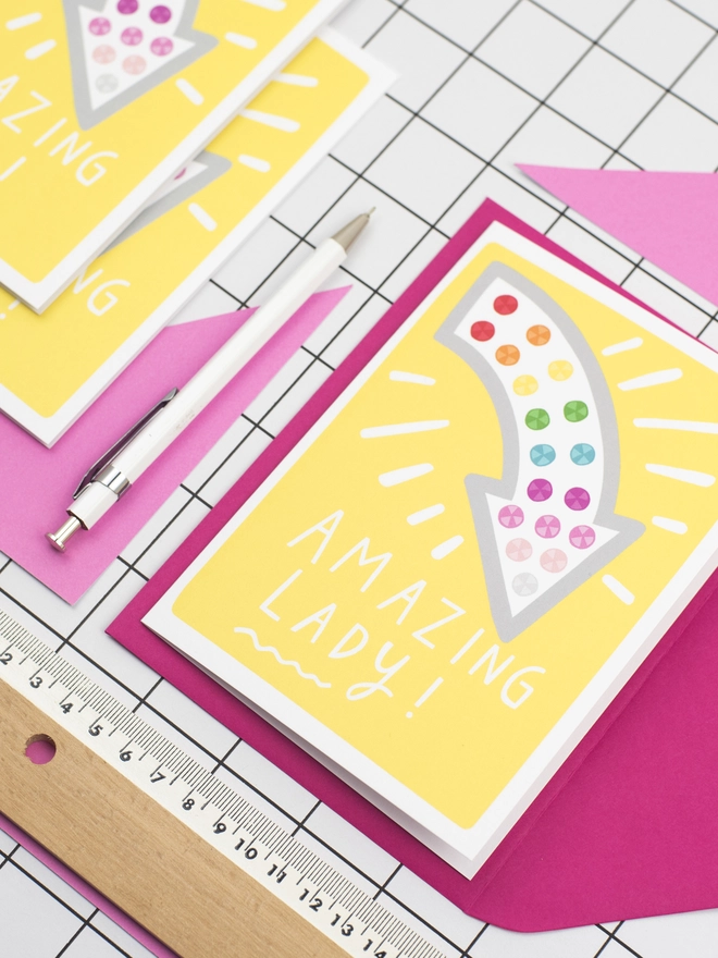 amazing lady arrow mothers day card