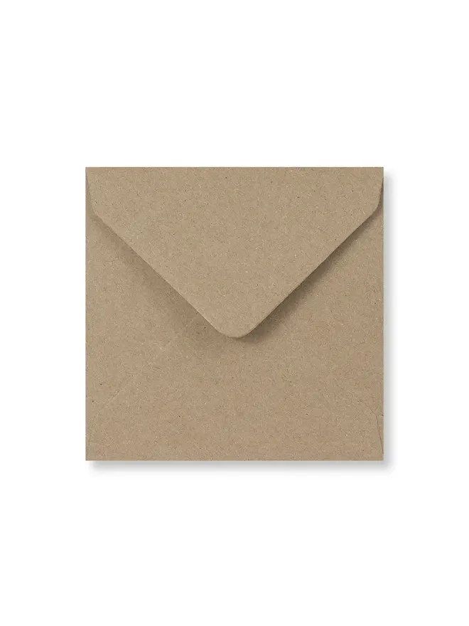 Card comes with recycled Kraft Envelope