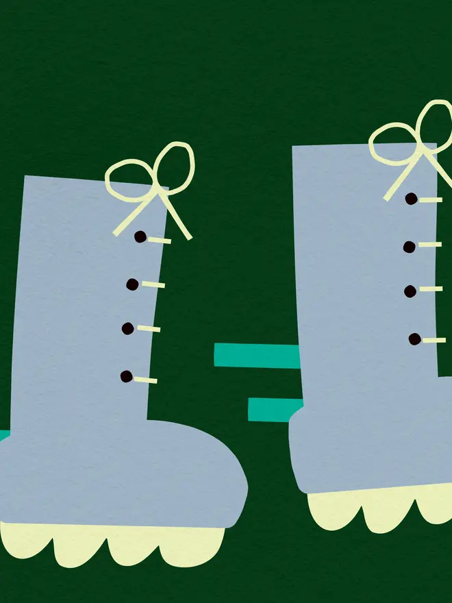 'Ice Skates' Print