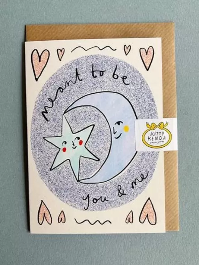 Meant to be you and me card