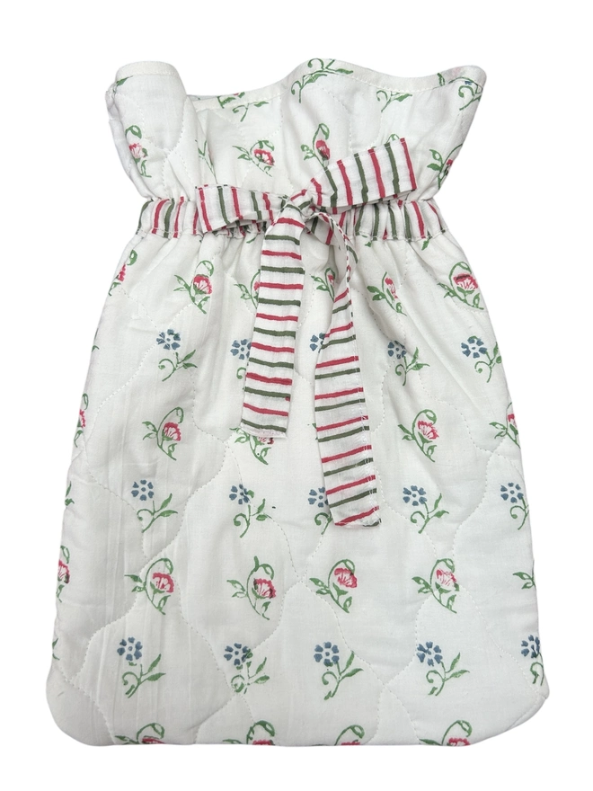 Floral Motif Hotwater Bottle Cover