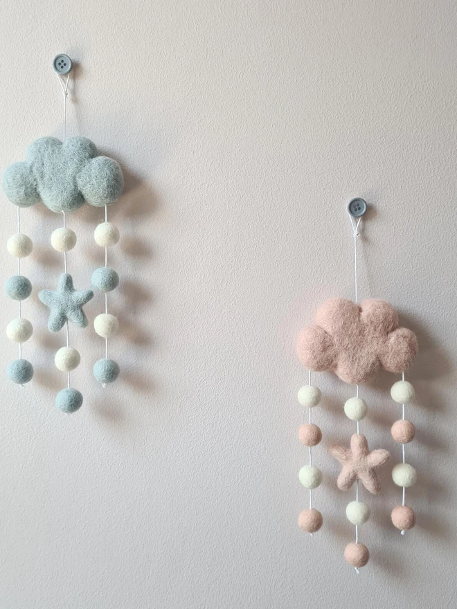 Star Felt Cloud Hanging Decoration