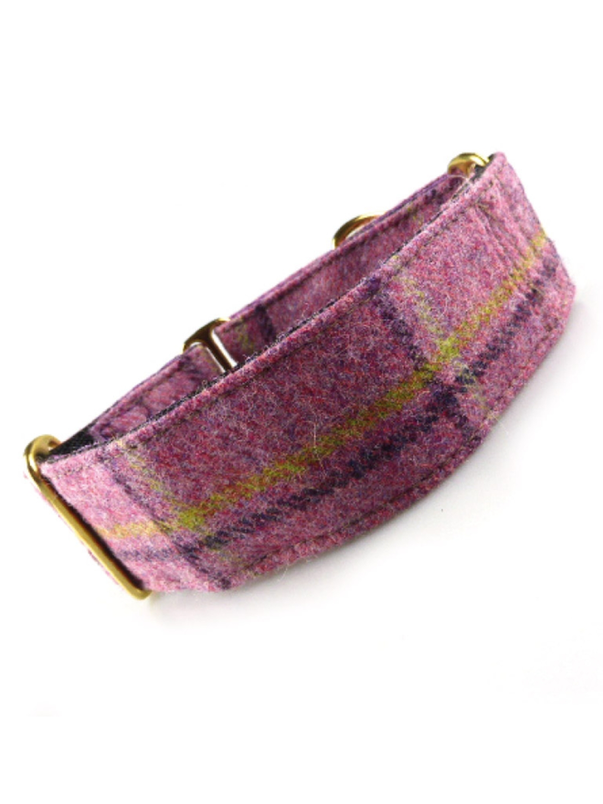 English Rose Tweed House Dog Collar