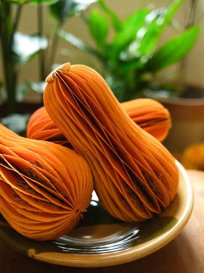 Squash Honeycomb Ornament (Set Of 6)