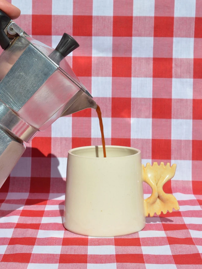 Farfalle pasta mug - tapered