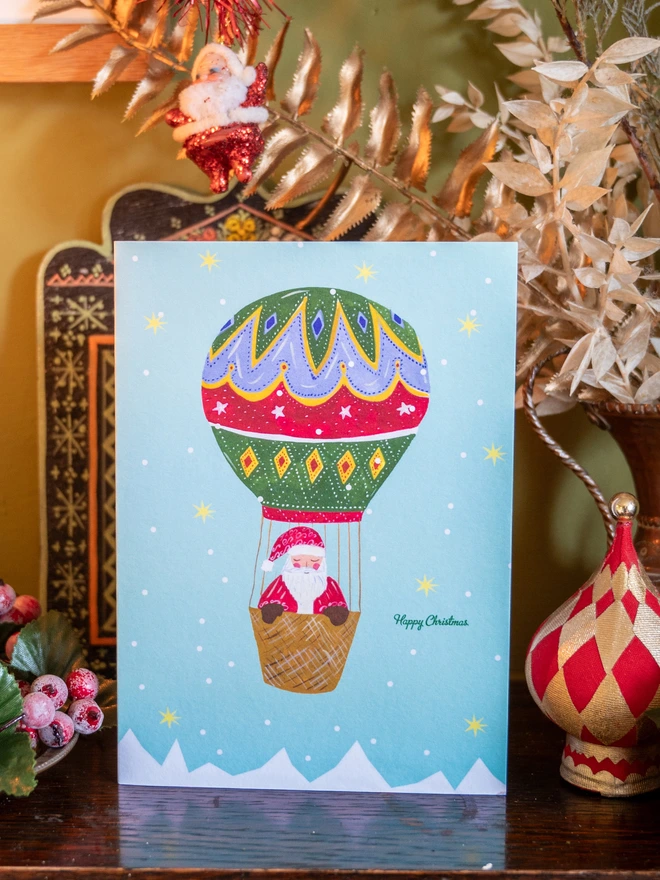 santa xmas card